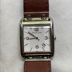 Brown leather Michael Kors watch
